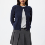 Uniqlo Кардиган с косами и круглым вырезом