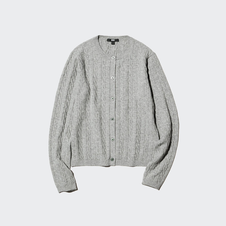 Uniqlo Кардиган с косами и круглым вырезом