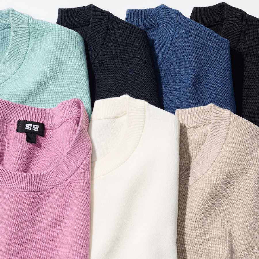 Uniqlo Трикотажная футболка в рубчик с коротким рукавом