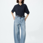 Uniqlo Трикотажный джемпер-поло с короткими рукавами