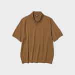 Uniqlo Трикотажный джемпер-поло с короткими рукавами