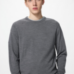 Uniqlo Мериносовый свитер с круглым вырезом