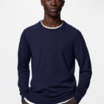 Uniqlo Мериносовый свитер с круглым вырезом