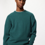 Uniqlo Свитер из шерсти ягнёнка с круглым вырезом