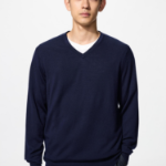 Uniqlo Свитер из шерсти мериноса с V-образным вырезом