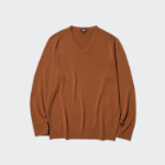 Uniqlo Свитер из шерсти мериноса с V-образным вырезом