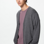 Uniqlo Кардиган из мериносовой шерсти с V-образным вырезом