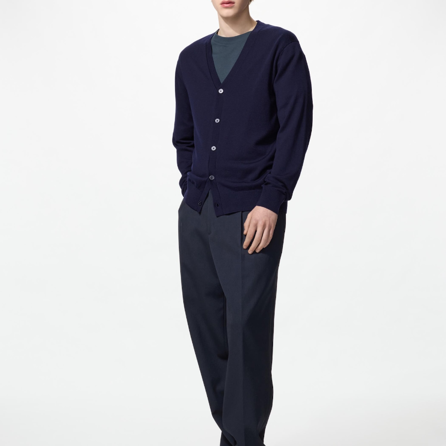 Uniqlo Кардиган из мериносовой шерсти с V-образным вырезом