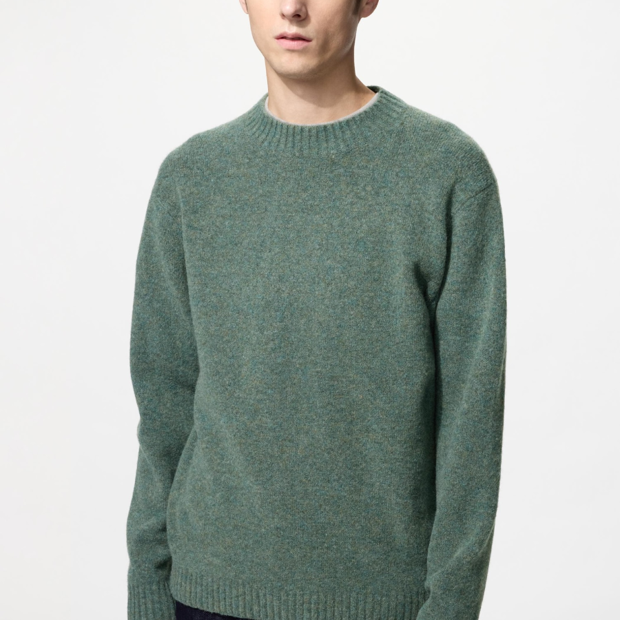 Uniqlo Свитер из пряжи Soufflé с круглым вырезом