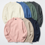 Uniqlo Свитер из пряжи Soufflé с круглым вырезом