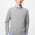 Uniqlo Кашемировый джемпер с круглым вырезом