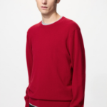 Uniqlo Кашемировый джемпер с круглым вырезом
