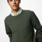 Uniqlo Кашемировый джемпер с круглым вырезом