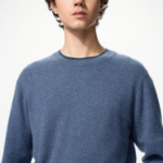 Uniqlo Кашемировый джемпер с круглым вырезом