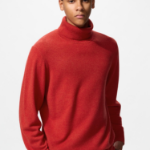 Uniqlo Кашемировый свитер с высоким воротником