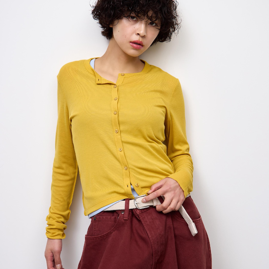 Uniqlo Мягкий полупрозрачный кардиган