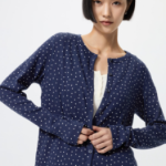 Uniqlo Кардиган из ажурного трикотажа с сердечками