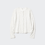 Uniqlo Кардиган из ажурного трикотажа с сердечками