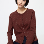 Uniqlo Кардиган с ажурным узором и принтом
