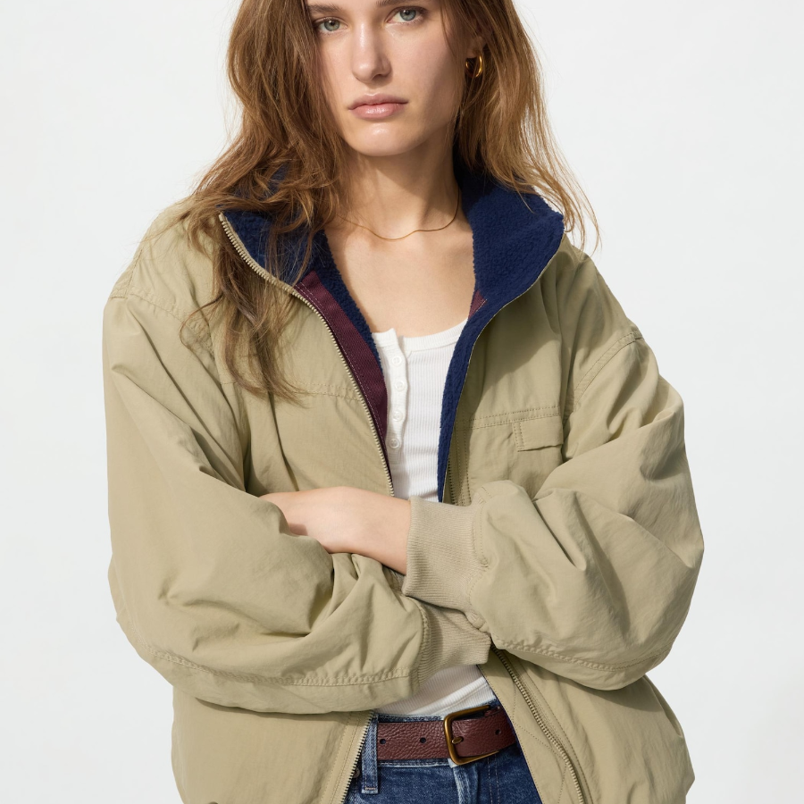 Uniqlo Флисовый блузон со стойкой