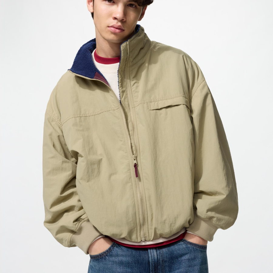 Uniqlo Флисовый блузон со стойкой