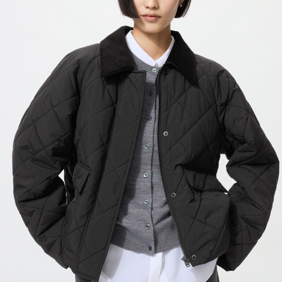 Uniqlo Укороченная стёганая куртка Utility