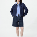 Uniqlo Короткая джинсовая куртка на молнии