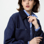 Uniqlo Короткая джинсовая куртка на молнии