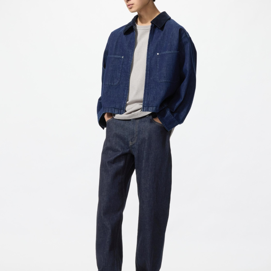 Uniqlo Короткая джинсовая куртка на молнии