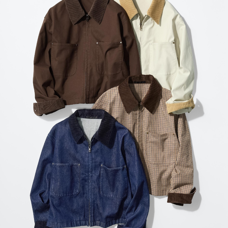 Uniqlo Короткая джинсовая куртка на молнии
