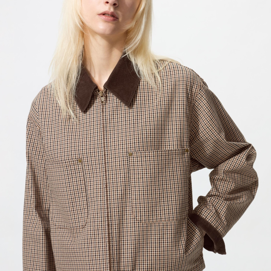 Uniqlo Короткая куртка на молнии с узором
