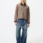 Uniqlo Короткая куртка на молнии с узором
