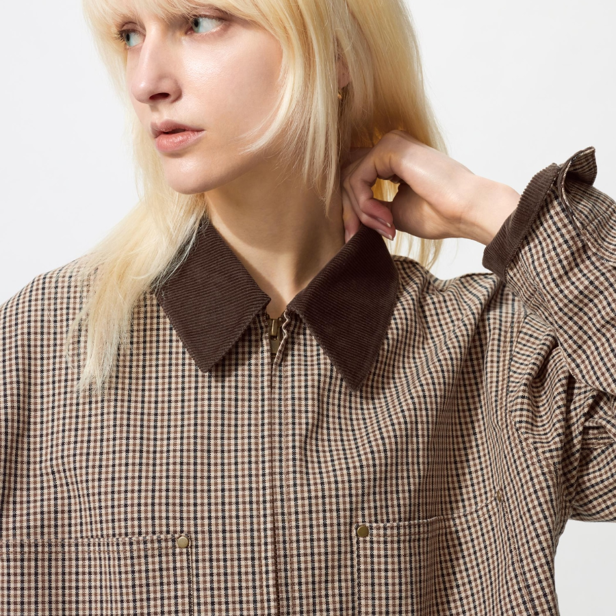 Uniqlo Короткая куртка на молнии с узором