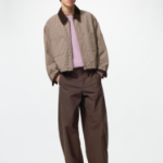 Uniqlo Короткая куртка на молнии с узором