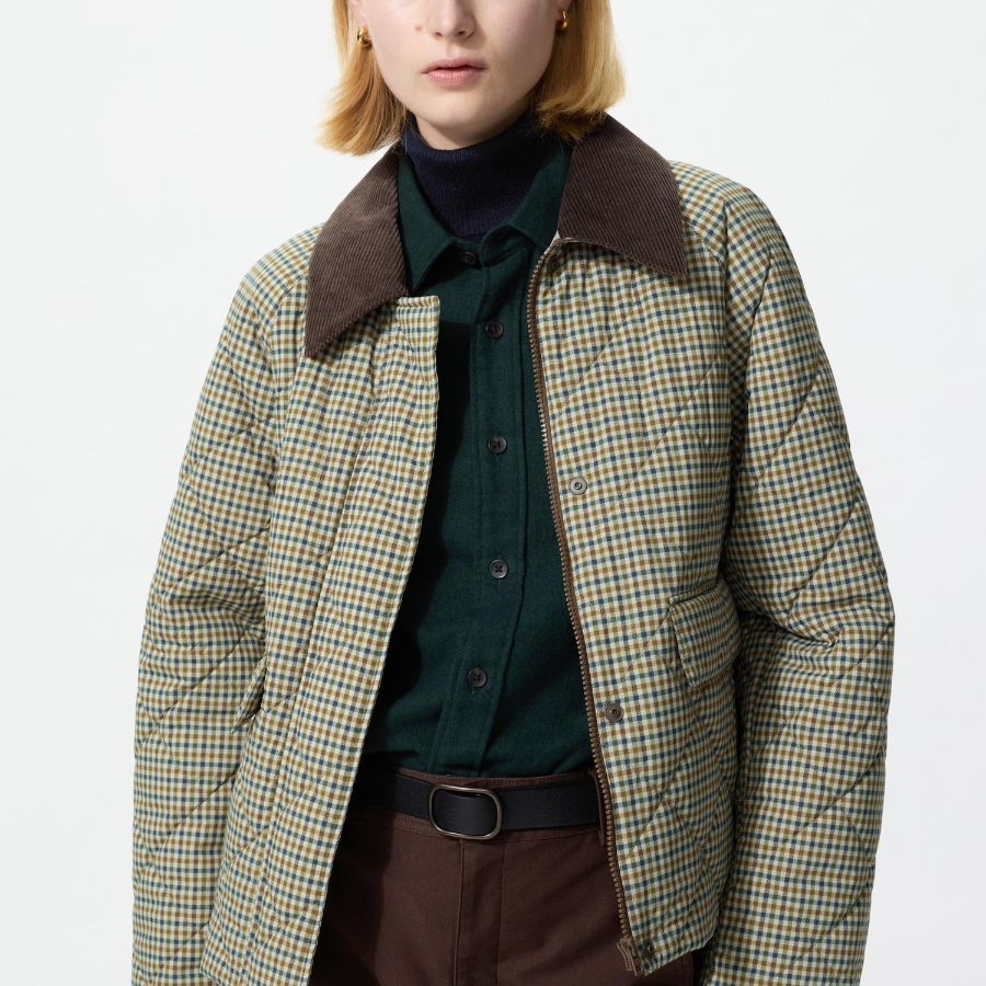 Uniqlo Утеплённая короткая куртка с принтом
