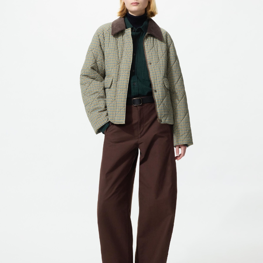 Uniqlo Утеплённая короткая куртка с принтом