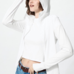Uniqlo Ультраэластичная толстовка AIRism на молнии с капюшоном и защитой от УФ-лучей