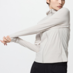Uniqlo Ультраэластичная толстовка AIRism на молнии с капюшоном и защитой от УФ-лучей