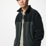Uniqlo Флисовая куртка на молнии с цветными блоками