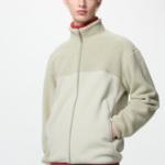 Uniqlo Флисовая куртка на молнии с цветными блоками