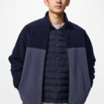 Uniqlo Флисовая куртка на молнии с цветными блоками