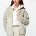 Uniqlo Флисовая куртка на молнии с цветными блоками