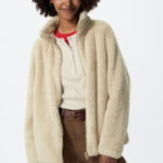 Uniqlo Пушистая флисовая куртка на молнии