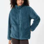 Uniqlo Пушистая флисовая куртка на молнии