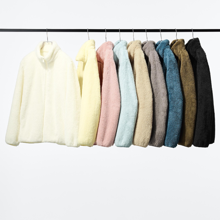 Uniqlo Пушистая флисовая куртка на молнии