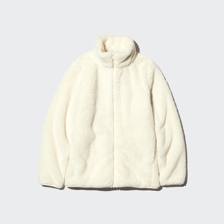 Uniqlo Пушистая флисовая куртка на молнии