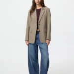 Uniqlo Жакет свободного кроя в клетку