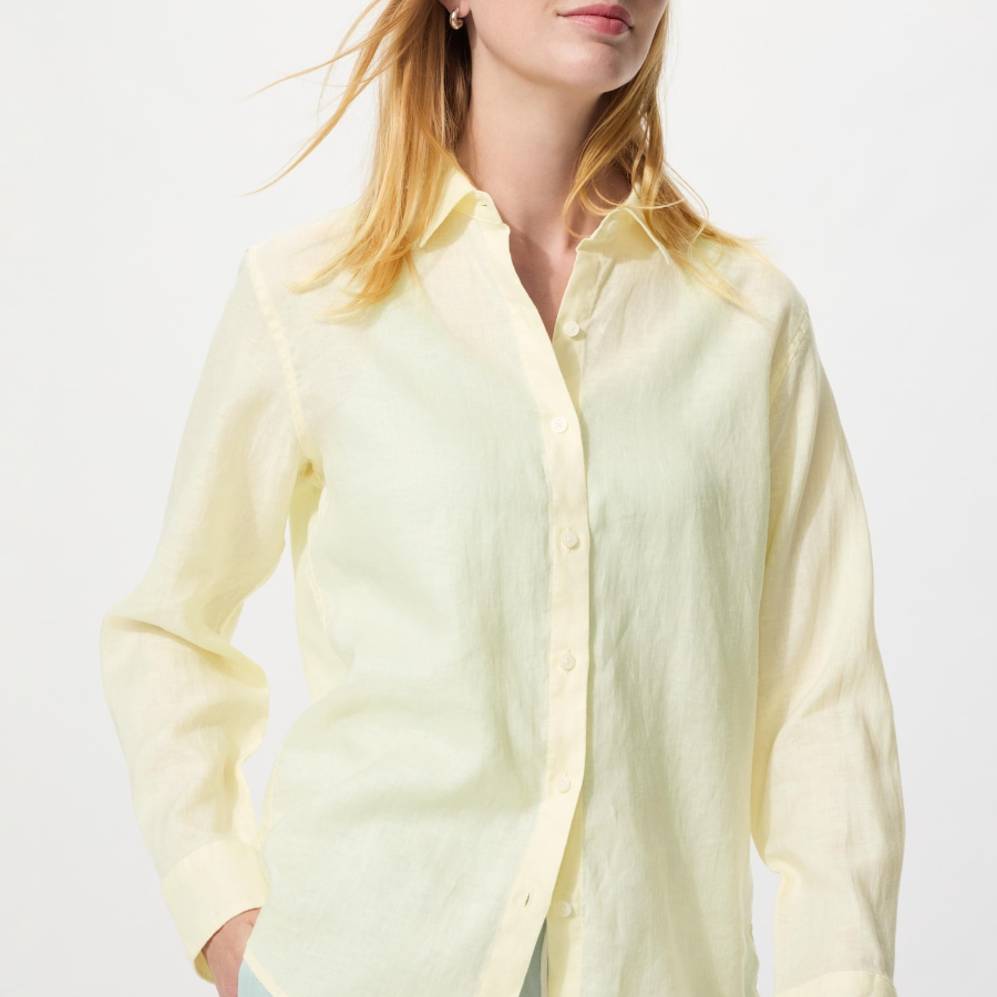 Uniqlo Премиальная льняная рубашка