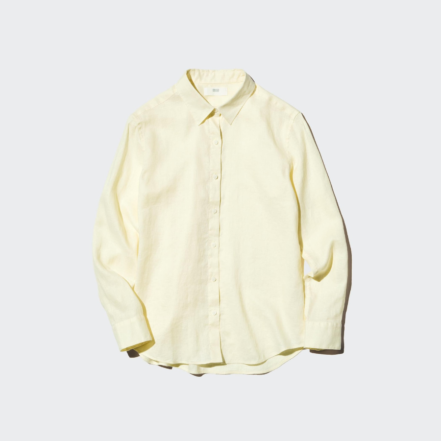 Uniqlo Премиальная льняная рубашка