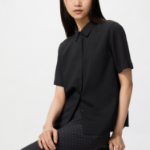 Uniqlo Блузка с короткими рукавами из вискозы